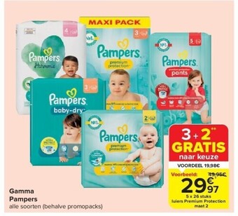 Carrefour Gamma pampers aanbieding