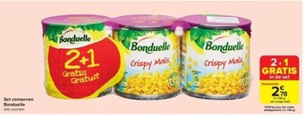 Carrefour Set conserven bonduelle aanbieding