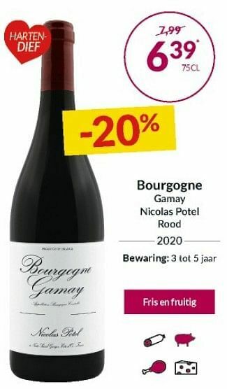 Bourgogne gamay nicolas potel rood