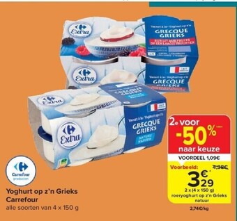 Carrefour Yoghurt op z’n grieks carrefour aanbieding