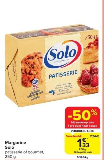 Carrefour Margarine solo aanbieding