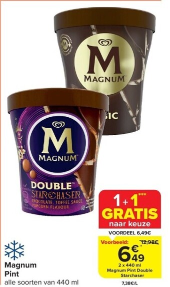 Carrefour Magnum pint aanbieding