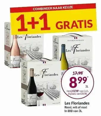 Intermarché Les floriandes rood wit of rosé aanbieding