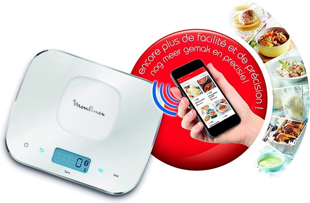 Bol.com Moulinex - seb - companion keukenweegschaal - xf38e100 - bluetooth aanbieding