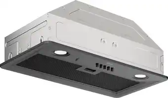 Wiggo we-e573r(bb) - inbouw afzuigkap - 60 cm - zwart