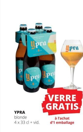 YPRA blonde 4 x 33 cl + vid.