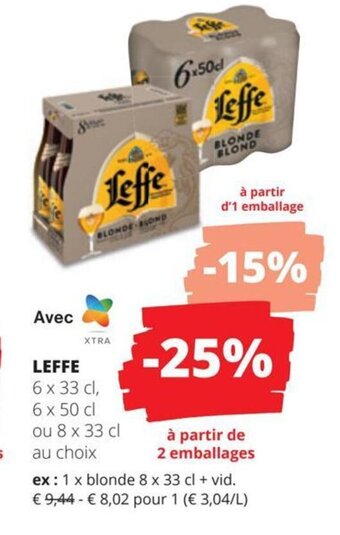 Spar LEFFE aanbieding