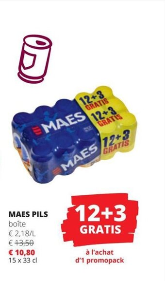 Spar MAES PILS boîte aanbieding