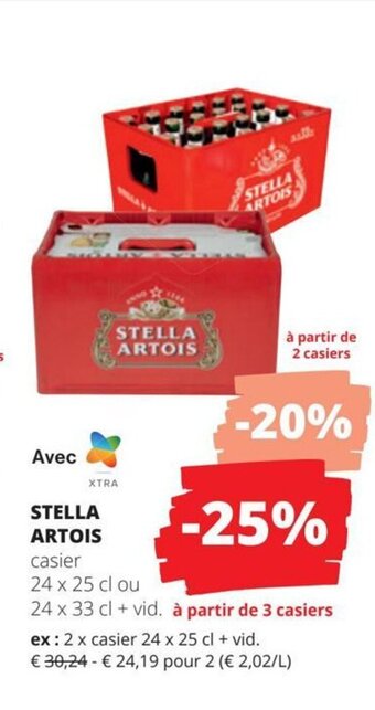 Spar STELLA ARTOIS casier aanbieding
