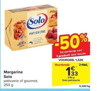Carrefour Margarine solo aanbieding