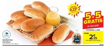 Carrefour Sandwiches carrefour aanbieding