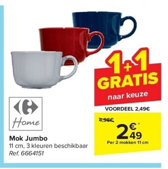 Carrefour Mok jumbo aanbieding