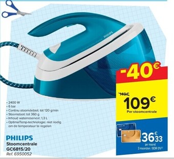 Carrefour Stoomcentrale gc6815/20 aanbieding