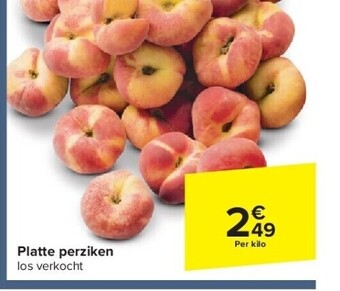 Carrefour Platte perziken aanbieding