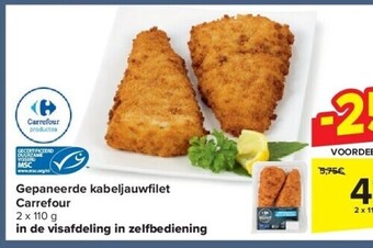 Carrefour Gepaneerde kabeljauwfi let carrefour aanbieding