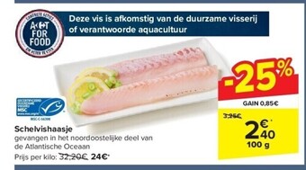 Carrefour Schelvishaasje aanbieding