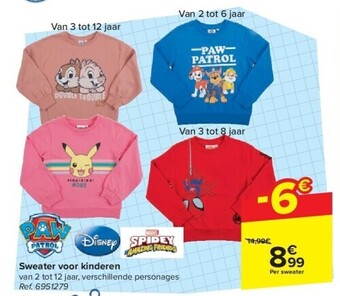 Carrefour Sweater voor kinderen aanbieding