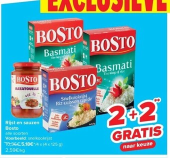 Carrefour Rijst en sauzen bosto aanbieding