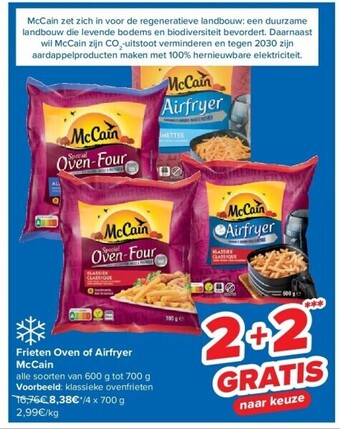 Carrefour Frieten oven of airfryer mccain aanbieding