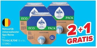Carrefour Natuurlijk mineraalwater spa reine aanbieding