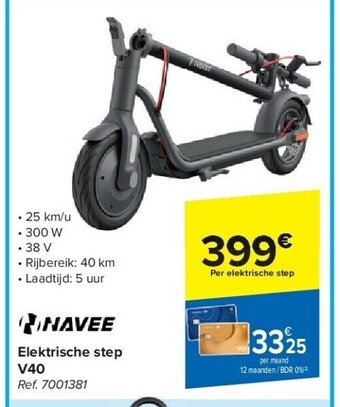 Carrefour Elektrische step v40 aanbieding