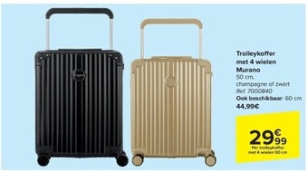 Carrefour Trolleykoff er met 4 wielen murano aanbieding