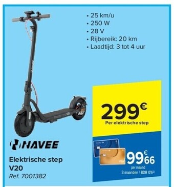 Carrefour Elektrische step v20 aanbieding