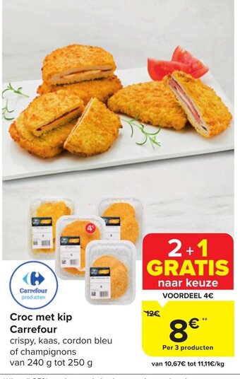 Carrefour Market Croc met kip aanbieding