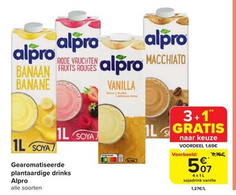 Gearomatiseerde plantaardige drinks Alpro