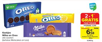 Carrefour Market Koekjes Milka en Oreo aanbieding