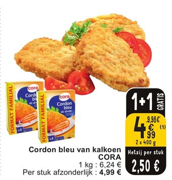 Cora Cordon bleu van kalkoen aanbieding