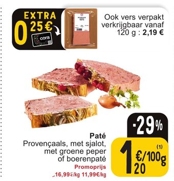 Cora Paté aanbieding