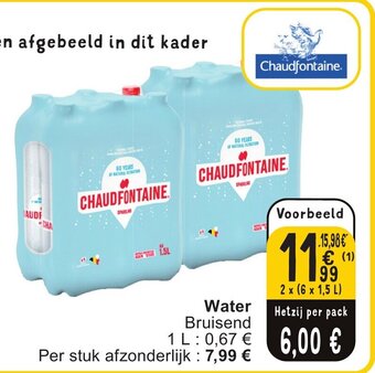Cora Water aanbieding