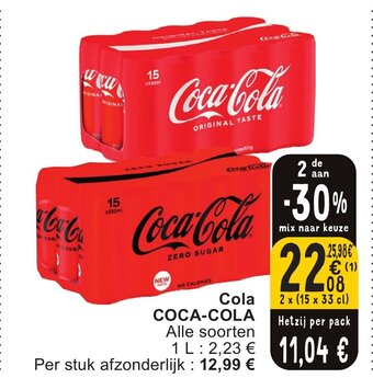 Cora COCA-COLA aanbieding