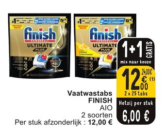 Cora Vaatwastabs FINISH aanbieding