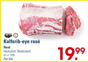 Kalfsrib-eye rosé Heel