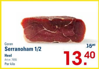 Sligro-M Coren Serranoham 1/2 Heel aanbieding