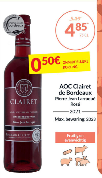Intermarché AOC Clairet de Bordeaux aanbieding
