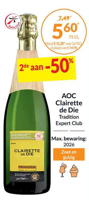 Intermarché AOC Clairette de Die aanbieding