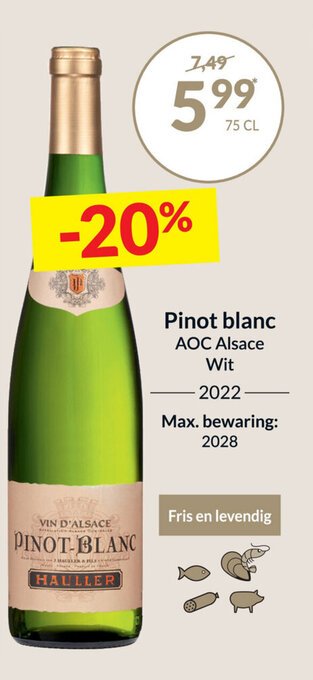 Intermarché Pinot blanc aanbieding