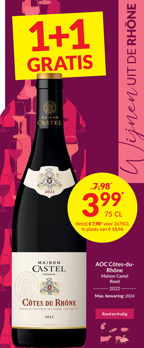 Intermarché AOC Côtes-du-Rhône aanbieding