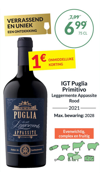 Intermarché IGT Puglia Primitivo Leggermente Appassite aanbieding