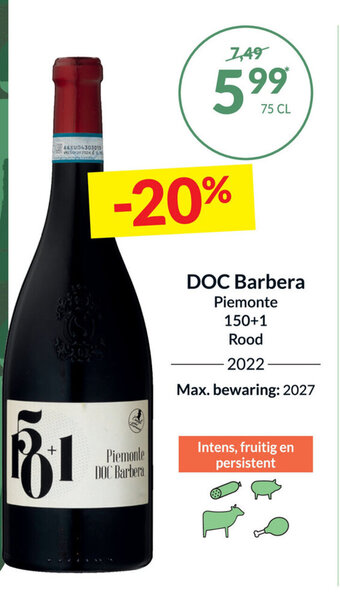 Intermarché DOC Barbera Piemonte aanbieding