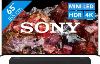Coolblue Sony xr-65x95l (2023) + soundbar aanbieding