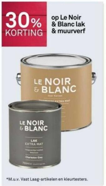 Karwei Le Noir & Blanc lak & muurverf aanbieding