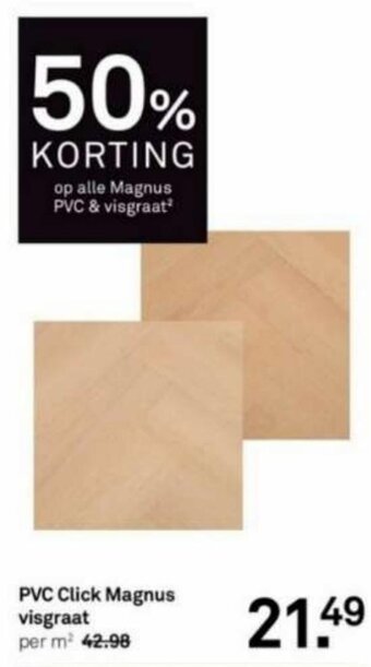 PVC Click Magnus visgraat per m²
