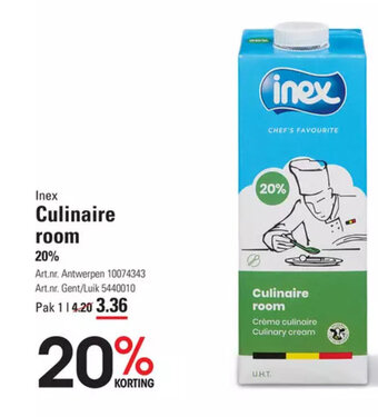 Inex Culinaire room 20% 1L