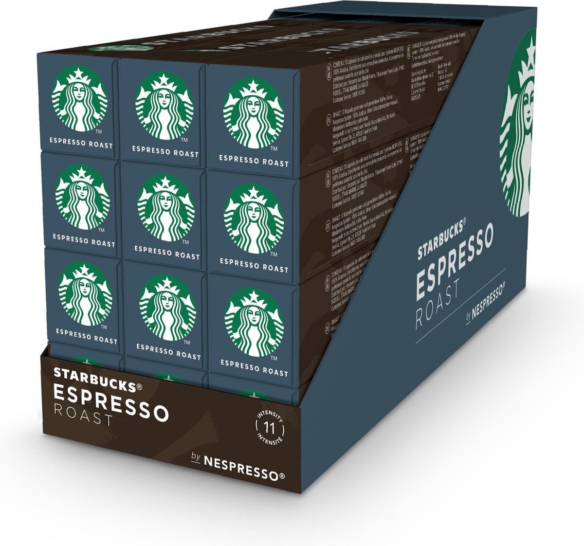 Starbucks by nespresso espresso dark roast capsules 120 koffiecups
