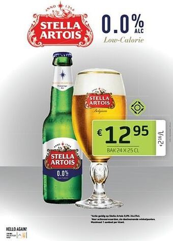 BelBev Stella artois 0.0% aanbieding