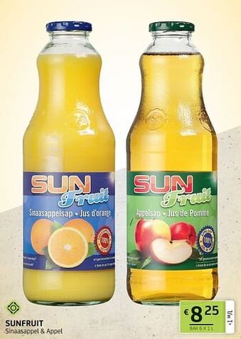 BelBev Sunfruit sinaasappel + appel aanbieding